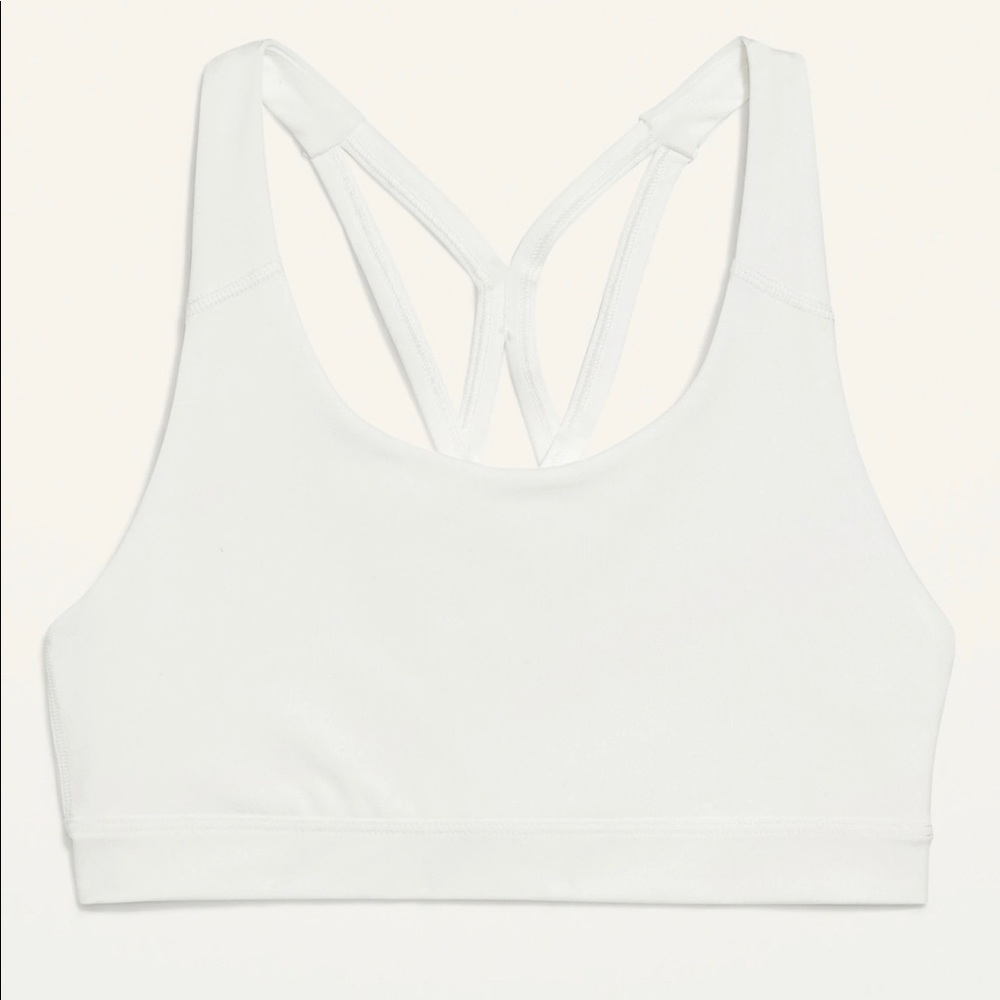 NWT Old Navy White Sports Bra in Small